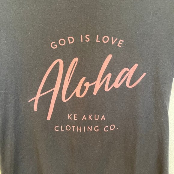 ALOHA KE AKUA CLOTHING CO Maui Hawaii Black T-Shirt Women's Size Small - Picture 3 of 7